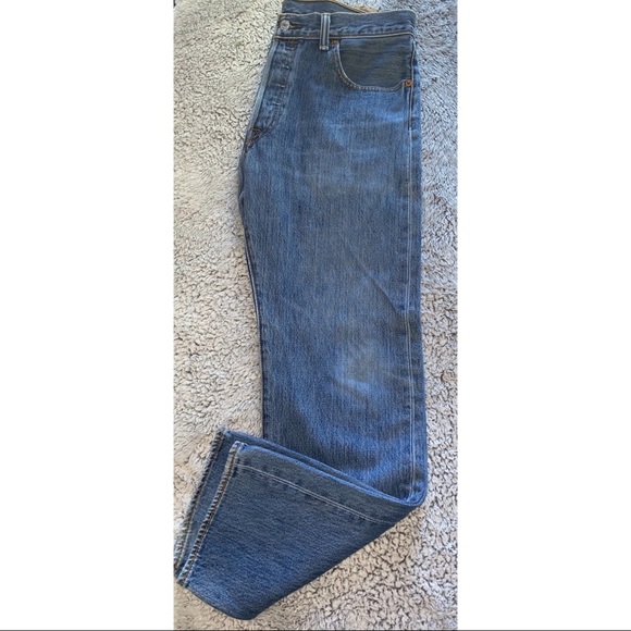 Levis 501 Button Fly Denim Jeans| Levis 501 - Picture 6 of 7